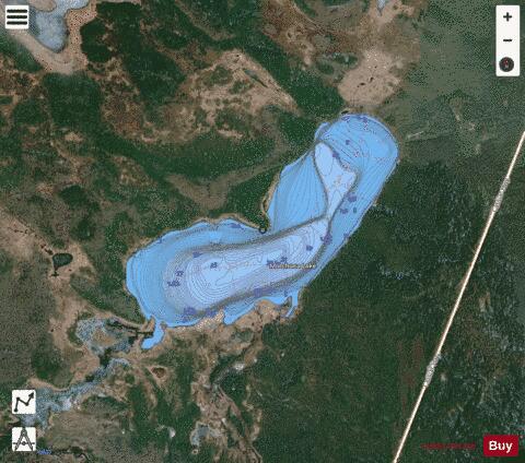 Morchuea Lake depth contour Map - i-Boating App - Satellite