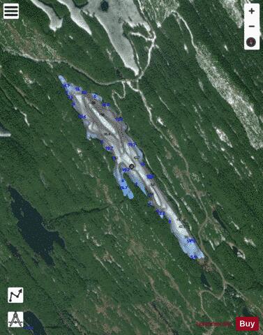 Munro Lake depth contour Map - i-Boating App - Satellite