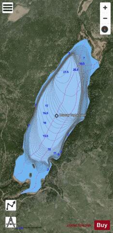 Murray Taylor Lake depth contour Map - i-Boating App - Satellite