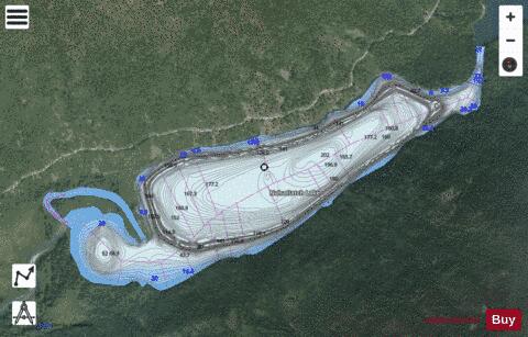 Nahatlatch Lake depth contour Map - i-Boating App - Satellite