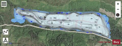 Nahwitti Lake depth contour Map - i-Boating App - Satellite