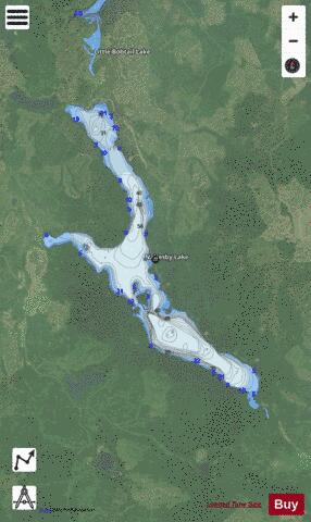 Naltsby Lake depth contour Map - i-Boating App - Satellite