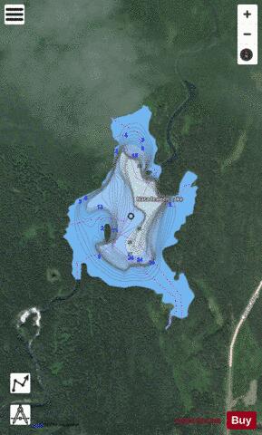 Natadesleen Lake depth contour Map - i-Boating App - Satellite