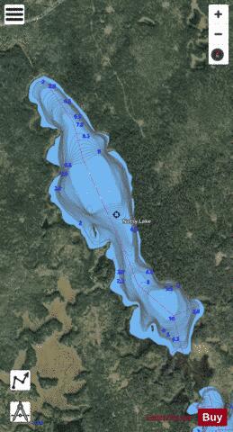 Natsy Lake depth contour Map - i-Boating App - Satellite