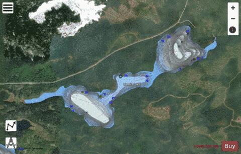 Needa Lake depth contour Map - i-Boating App - Satellite