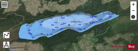 Nellian Lake depth contour Map - i-Boating App - Satellite
