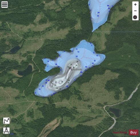 Nikwit Lake depth contour Map - i-Boating App - Satellite