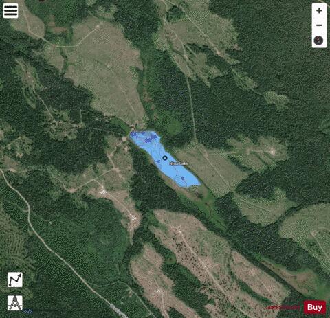 Nina Lake depth contour Map - i-Boating App - Satellite