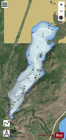 Niskonlith Lake depth contour Map - i-Boating App - Satellite