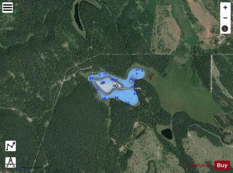 North Star Lake depth contour Map - i-Boating App - Satellite