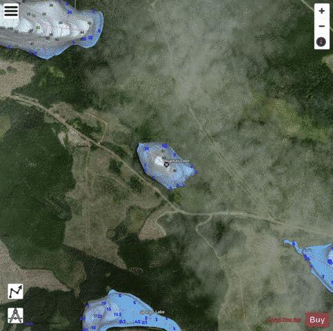 Nuphar Lake depth contour Map - i-Boating App - Satellite