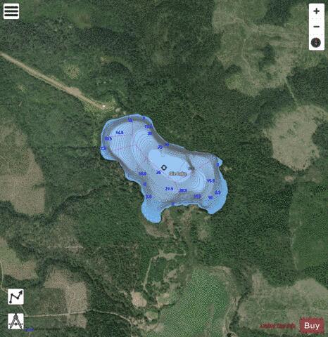 Oie Lake depth contour Map - i-Boating App - Satellite