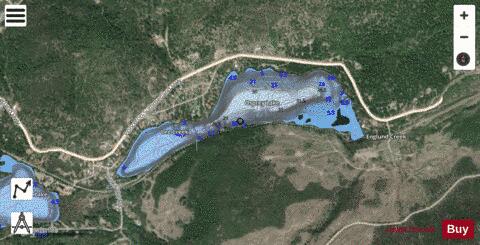 Osprey Lake depth contour Map - i-Boating App - Satellite