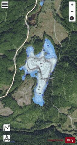 Pachena Lake depth contour Map - i-Boating App - Satellite