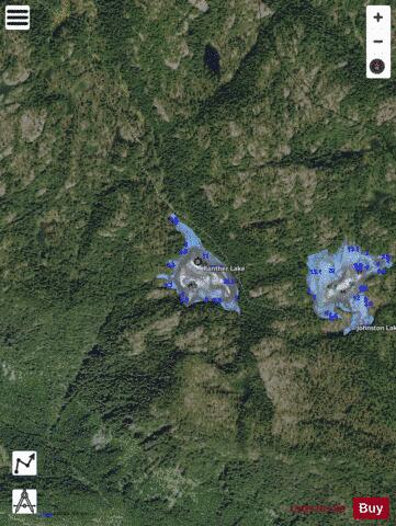 Panther Lake depth contour Map - i-Boating App - Satellite