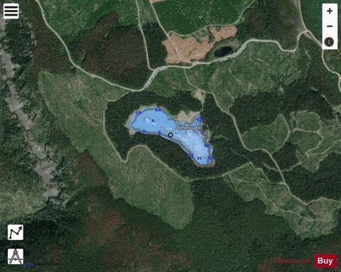Paynter Lake depth contour Map - i-Boating App - Satellite