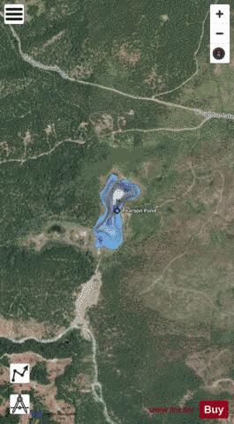 Pearson Pond depth contour Map - i-Boating App - Satellite