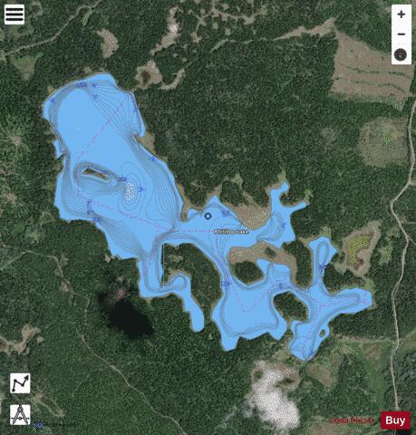 Phililloo Lake depth contour Map - i-Boating App - Satellite