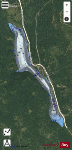 Pillar Lake depth contour Map - i-Boating App - Satellite