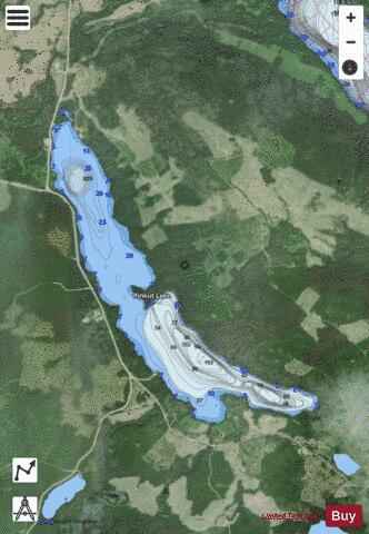 Pinkut Lake depth contour Map - i-Boating App - Satellite