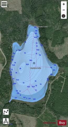 Punchaw Lake depth contour Map - i-Boating App - Satellite