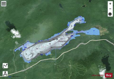 Purden Lake depth contour Map - i-Boating App - Satellite