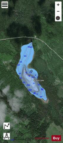 Quality Lake depth contour Map - i-Boating App - Satellite