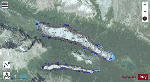 Redfern Lake depth contour Map - i-Boating App - Satellite