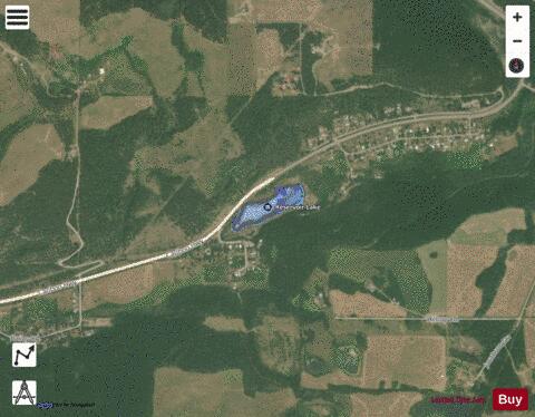 Reservoir Lake depth contour Map - i-Boating App - Satellite