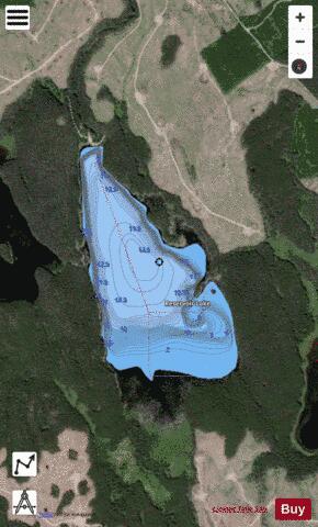 Reservoir Lake depth contour Map - i-Boating App - Satellite
