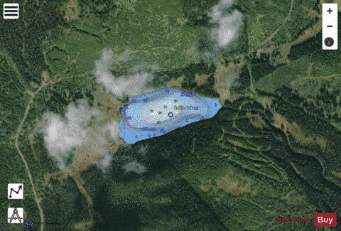 Rollie Lake depth contour Map - i-Boating App - Satellite