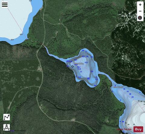 Rond Lake depth contour Map - i-Boating App - Satellite
