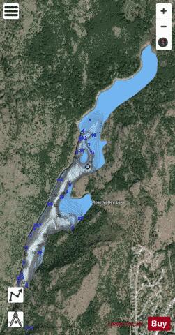 Rose Valley Lake depth contour Map - i-Boating App - Satellite