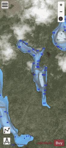 Ruby Lake depth contour Map - i-Boating App - Satellite