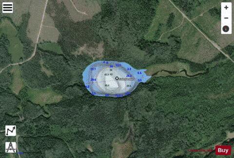Sabai Lake depth contour Map - i-Boating App - Satellite