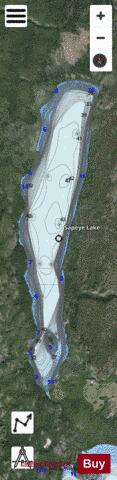 Sapeye Lake depth contour Map - i-Boating App - Satellite
