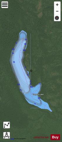 Sargent Lake depth contour Map - i-Boating App - Satellite