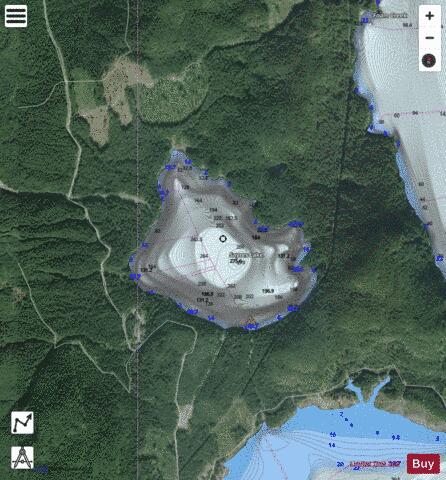 Sayres Lake depth contour Map - i-Boating App - Satellite