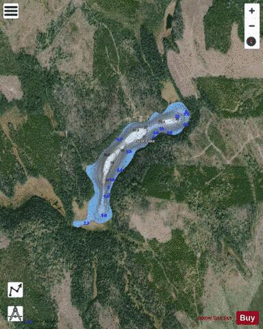 Scot Lake depth contour Map - i-Boating App - Satellite