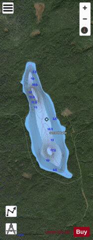Secord Lake depth contour Map - i-Boating App - Satellite