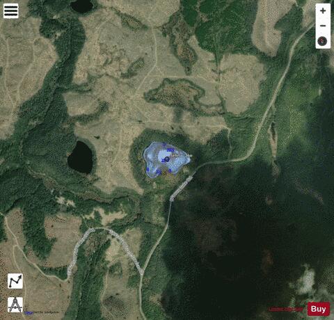 Selina Lake depth contour Map - i-Boating App - Satellite