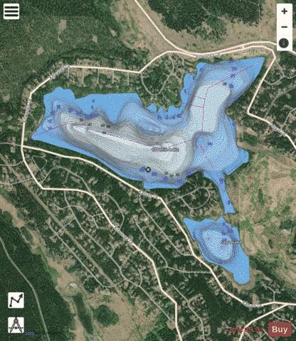 Sepa Lake depth contour Map - i-Boating App - Satellite