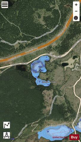 Shambrook Lake depth contour Map - i-Boating App - Satellite