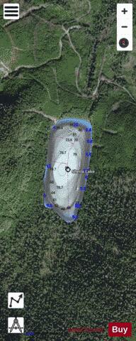 Sheila Lake depth contour Map - i-Boating App - Satellite