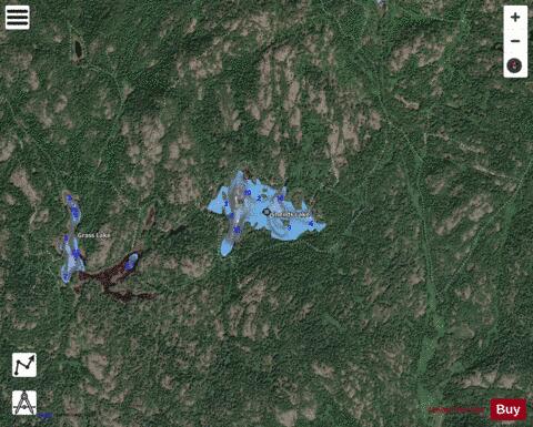 Sheilds Lake depth contour Map - i-Boating App - Satellite