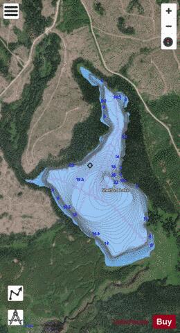Shelford Lake depth contour Map - i-Boating App - Satellite