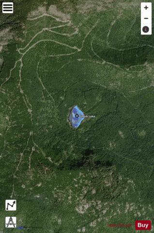 Sherk Lake depth contour Map - i-Boating App - Satellite