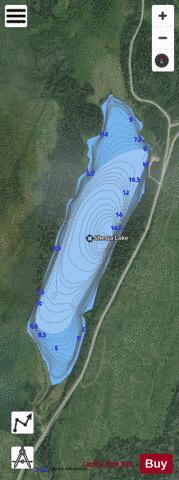 Shesta Lake depth contour Map - i-Boating App - Satellite
