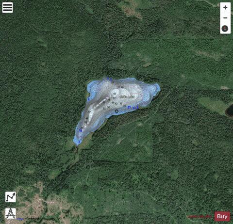 Shiko Lake depth contour Map - i-Boating App - Satellite