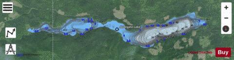 Skidegate Lake depth contour Map - i-Boating App - Satellite